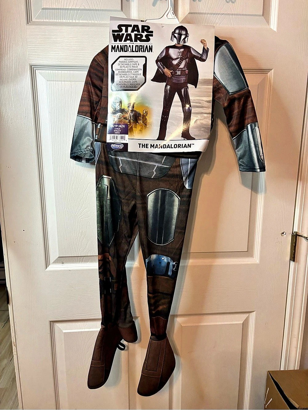Star Wars The Mandalorian Costume Boys XS (4/5) NWT